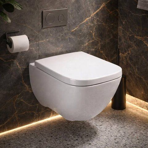 MODO Square унітаз підвісний Rimfree, воронкопоібний, закрита форма, з сидінням з кришкою 502.827.00.1 фото