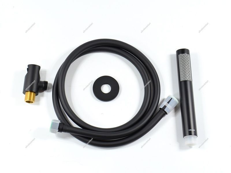 Гарнітур душовий VOLLE CASCADA B50 1586.170204, чорний 86855 фото