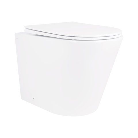 Унітаз підлоговий Qtap Swan безобідковий з сідінням Soft-close QT16223178W SD00045432 фото