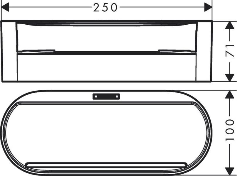 Косметична ємність HANSGROHE WALLSTORIS 27912700, білий 27912700 фото