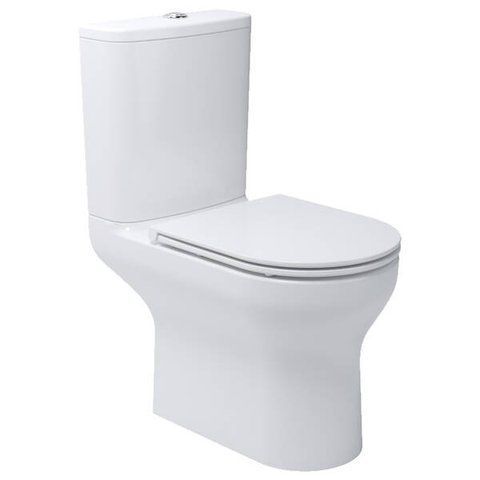 Унітаз Devit Life Унітаз-компакт з кришкою soft-close безобідковий, Vortex Flush, білий 5810020 фото