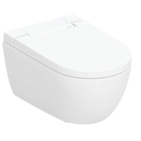 Унітаз Geberit AquaClean Alba Підвісний унітаз-біде, покриття KeraTect, колір білий глянець, накладка біла 146.350.01.1 фото