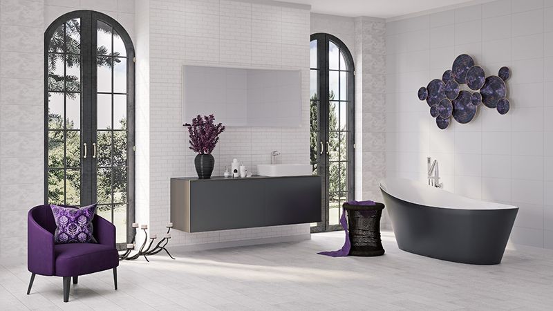 Плитка стінова White Bricks Structure Cersanit 250х400 мм LEO-TWZZ1107132966 фото